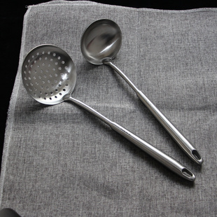 富尔兴304不锈钢烹饪厨具锅铲勺漏勺家用套装烫手铲子炒菜铲粥勺