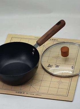 日式极铁无涂层可爱炒锅迷你辅食