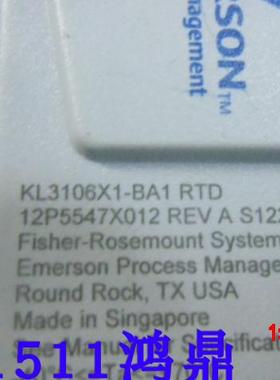 议价ERSON/EM艾默生 KL3106X1-BA1 RTD