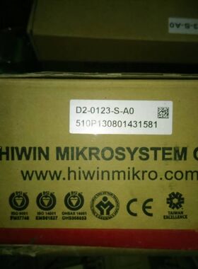 议价HIWIN上银D2-0123-S-A0   DD马达驱动器原装现货