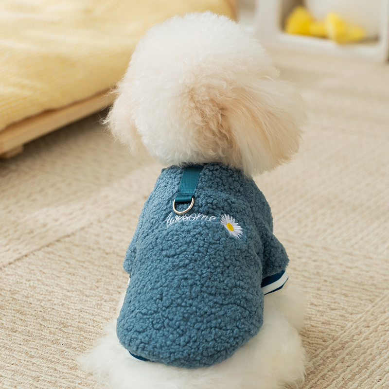 宠物狗狗衣服秋冬季保暖绒衣比熊泰迪博美小型幼犬雪纳瑞约克夏犬
