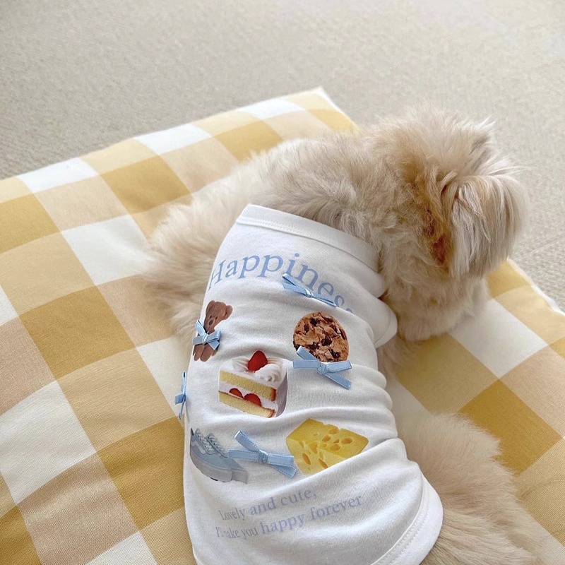 狗狗衣服夏季薄款宠物背心蝴蝶结