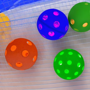 荧夜光匹克球高弹性夜晚训练发光 跨境现货pickleballs40孔