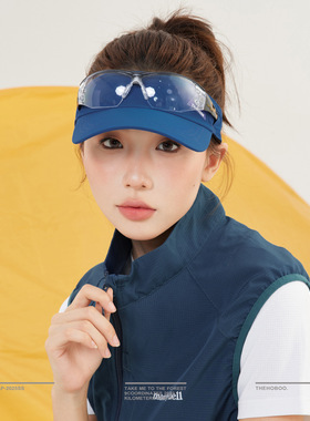 [THE HOBOO]超轻空顶帽女可扎马尾后空顶防晒鸭舌帽春夏速干男女