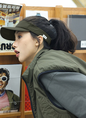 [THE HOBOO]夏季男士防晒帽跑步帽透气空顶遮阳帽速干帽子男太阳