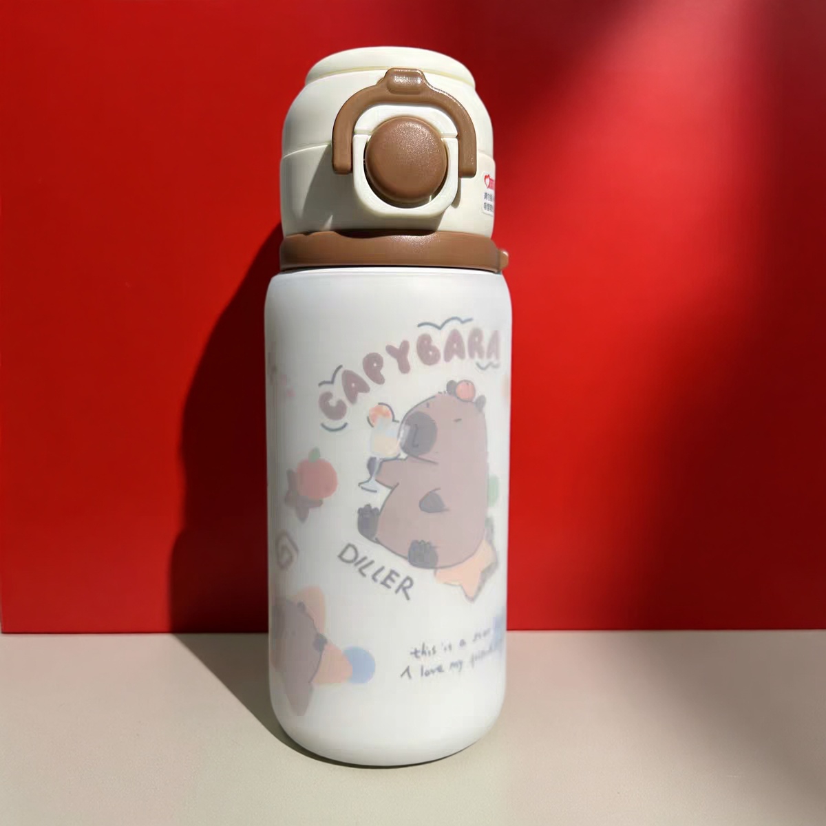 7.5cm透明硅胶杯套迪乐贝尔620ml保温杯垫防摔防烫儿童水壶保护套