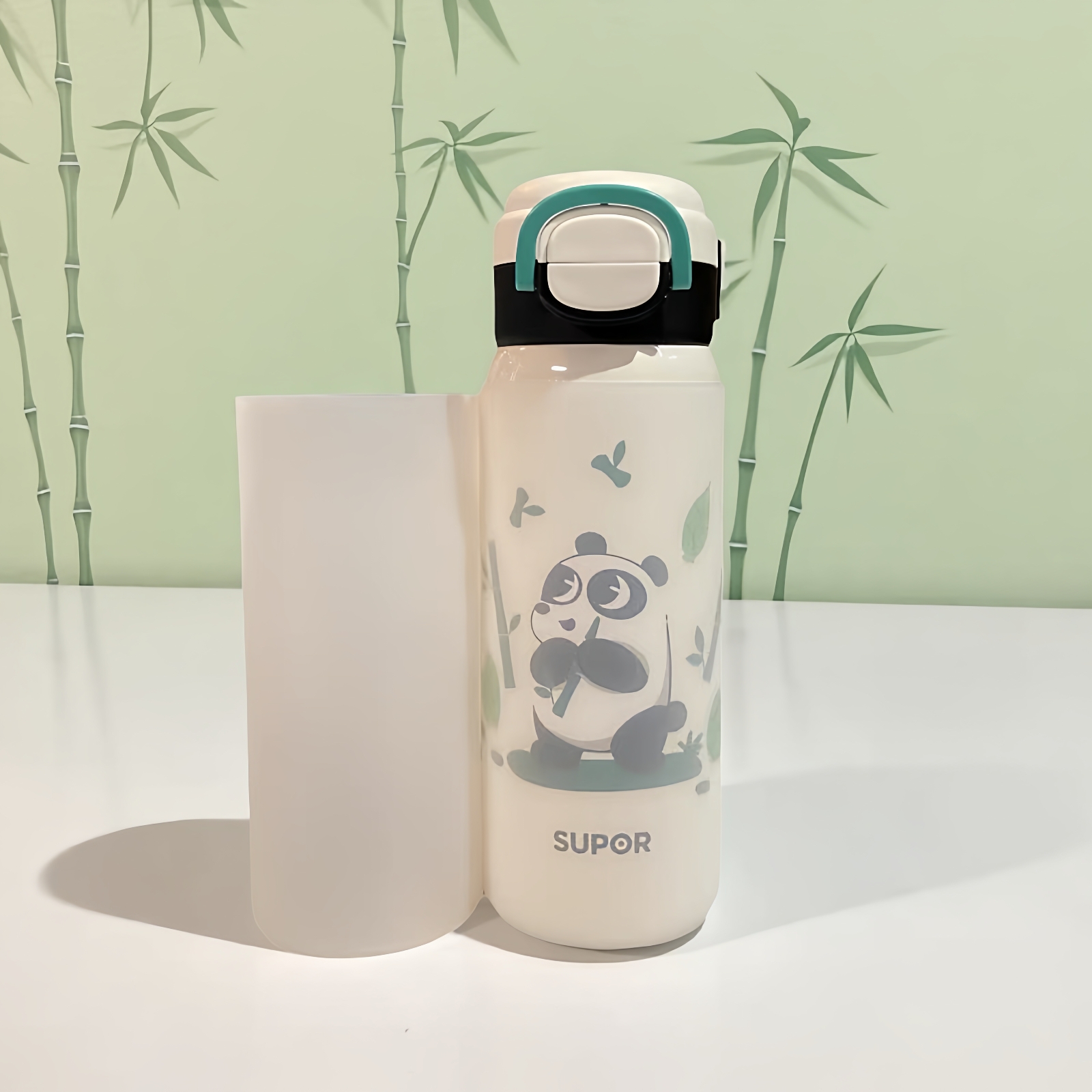 7cm透明硅胶杯套550ml水壶套儿童