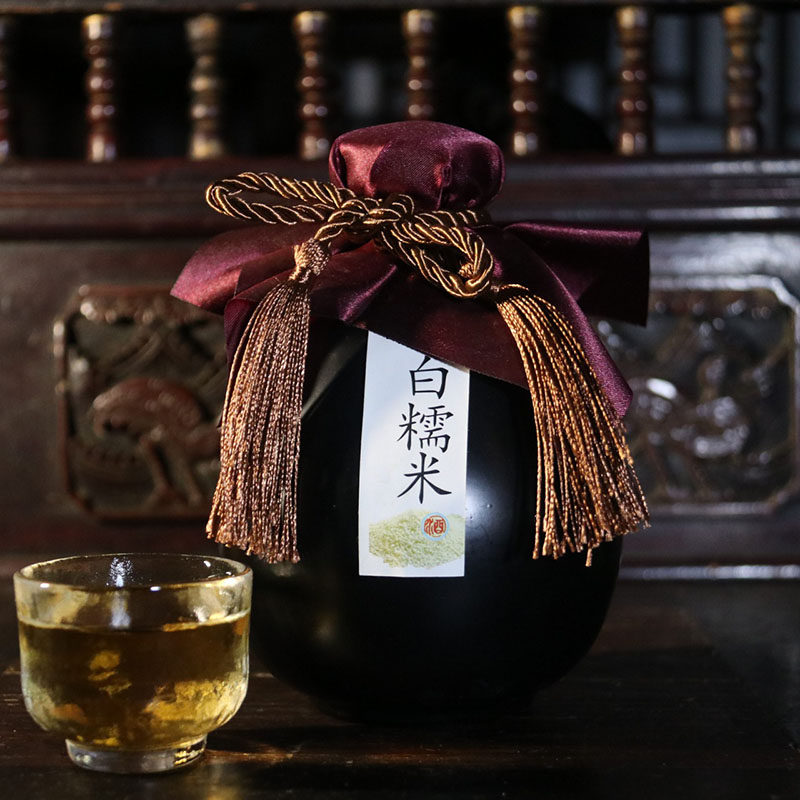 贵州苗家黑米酒糯米酒水花酒biangdang酒低度甜米酒青岩古镇特产