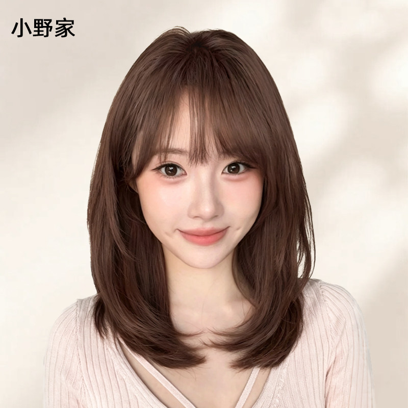 小野家全真发甜美减龄锁骨发假发