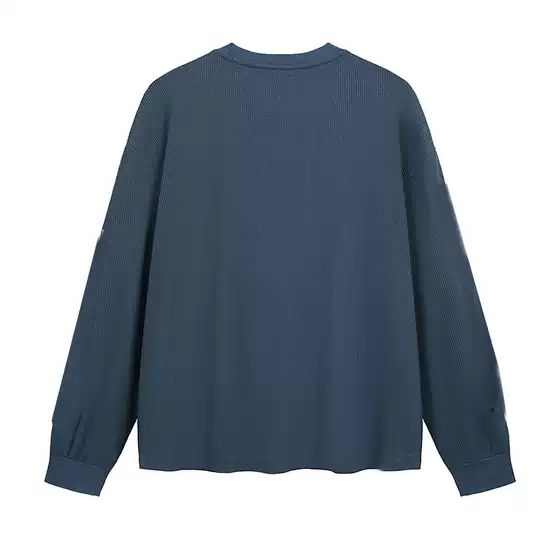 Waffle Logo Retro Long Sleeved T-Shirt