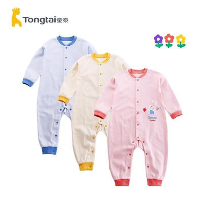 童泰纯棉春秋连体衣无骨缝合