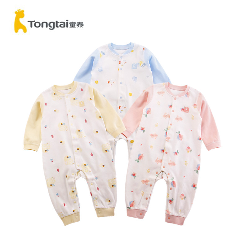 童泰四季3-18月婴幼儿男女宝宝衣服纯棉闭裆哈衣对开连体衣爬服,童装/婴儿装/亲子装,连身衣/爬服/哈衣,淘宝优惠券,粉丝福利购,淘宝优惠卷