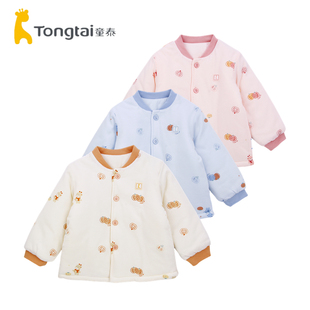 童泰秋冬季 婴儿薄棉上衣男女宝宝棉服内胆儿童夹棉外套棉袄150克