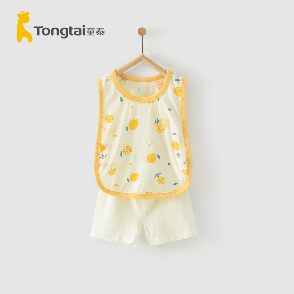 童泰莫代尔套装夏季轻薄背心短裤
