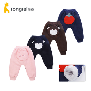 休闲外出100克棉裤 3岁婴幼儿男女宝宝松紧腰大PP棉裤 子 童泰冬季