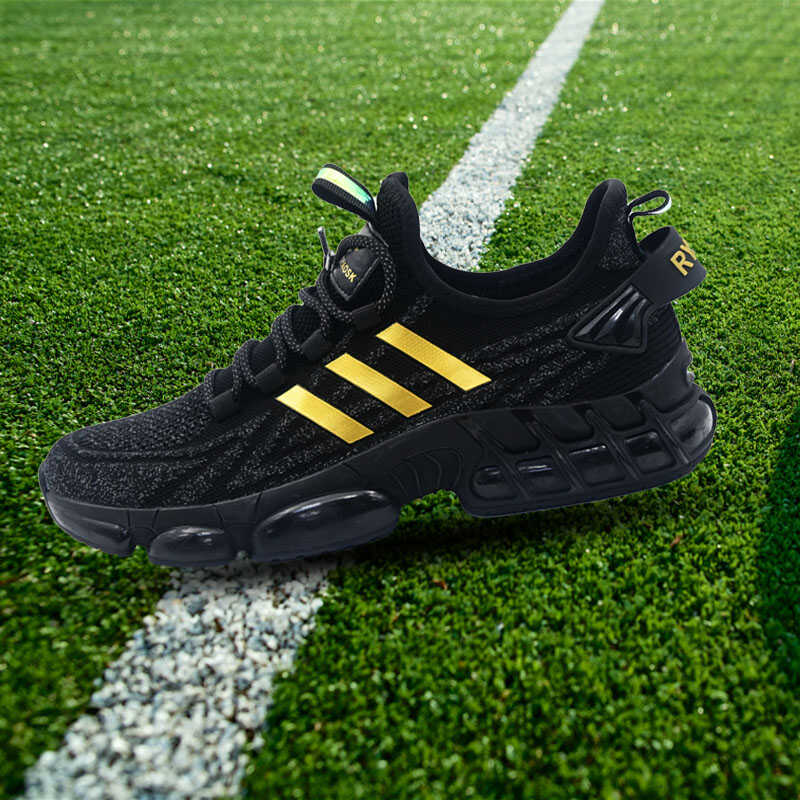 休闲秋冬季飞织男鞋品牌潮流新款