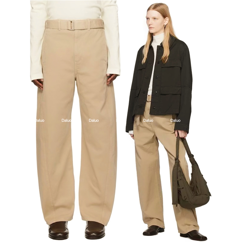 大罗Daluo 超棒啊 元版定制 纯棉酵素水洗高腰立裁扭缝宽腿牛仔裤