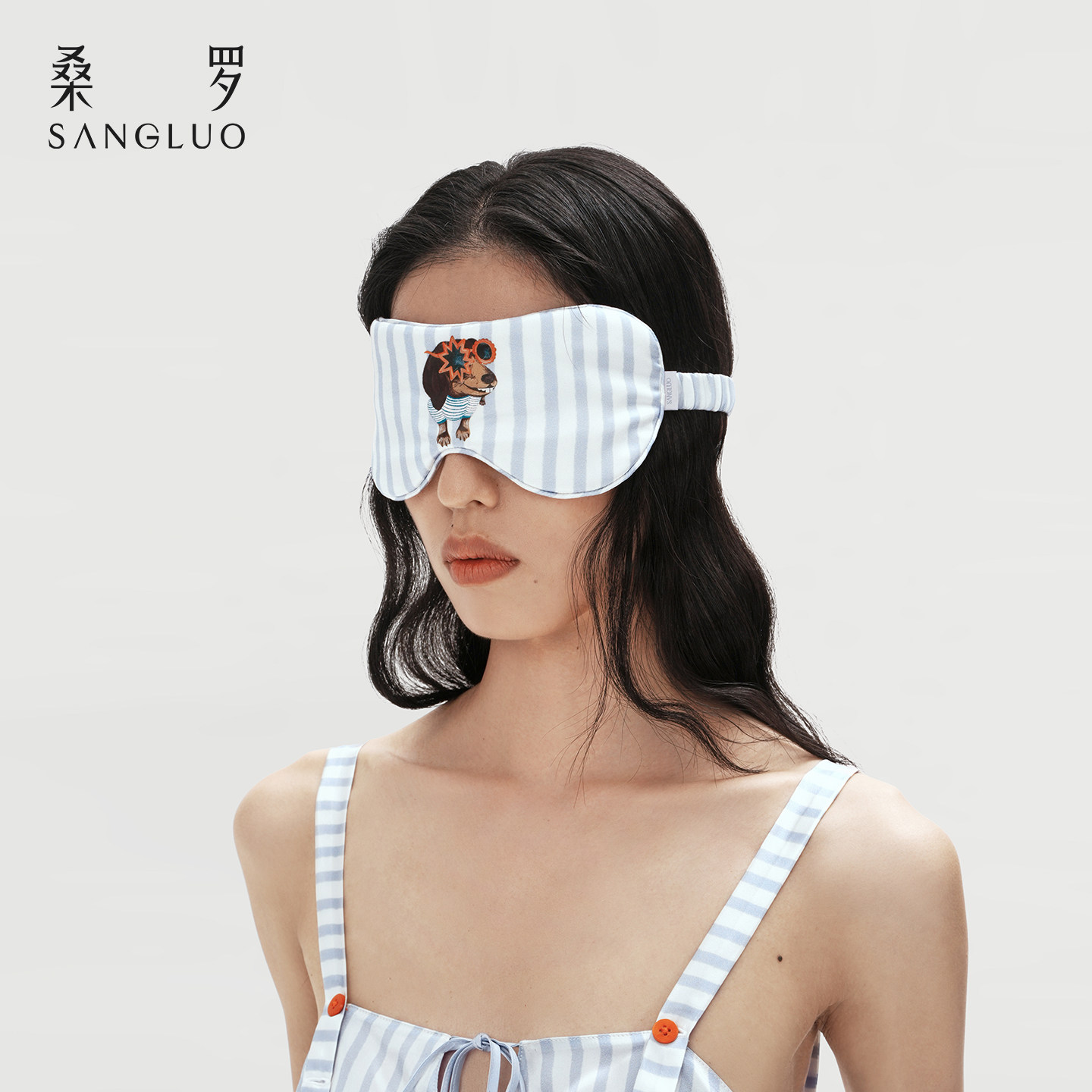 查理小狗』桑罗真丝眼罩100%桑蚕丝亲肤舒适遮光单支装男女适用