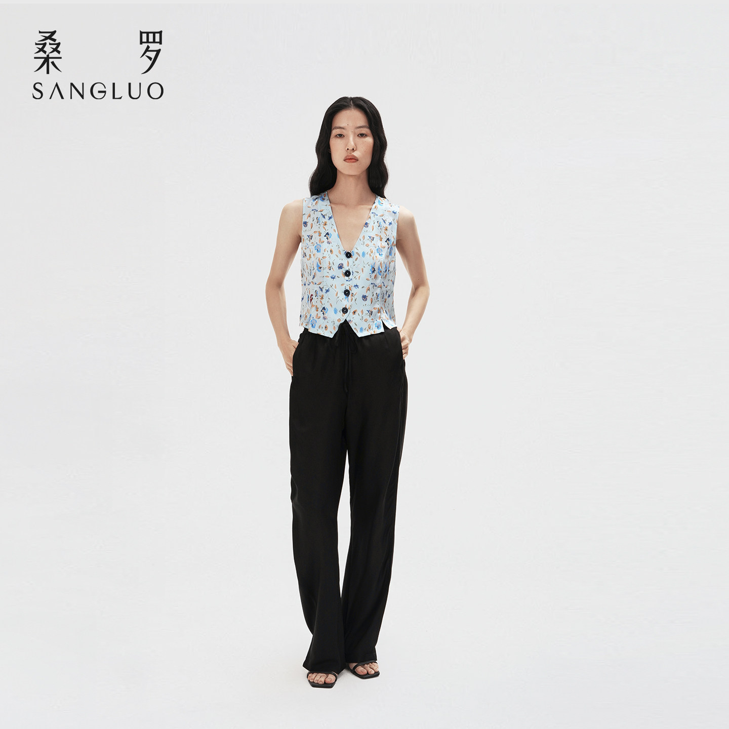 休闲百搭』桑罗真丝睡裤家居长裤桑蚕丝挺阔垂感香蕉裤外穿家居服