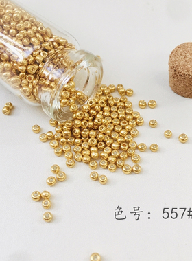 PF557#东宝TOHO玻璃金米珠DIY手工串珠散珠材料微钩花朵花心配饰