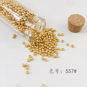 PF557#东宝TOHO玻璃金米珠DIY手工串珠散珠材料微钩花朵花心配饰