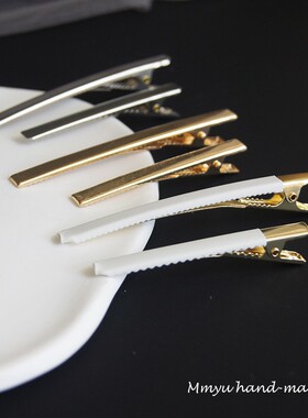 KOREA韩版新款细窄方夹手工diy保色一字夹细鸭嘴夹发夹头饰品配件