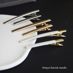 KOREA韩版 细窄方夹手工diy保色一字夹细鸭嘴夹发夹头饰品配件 新款