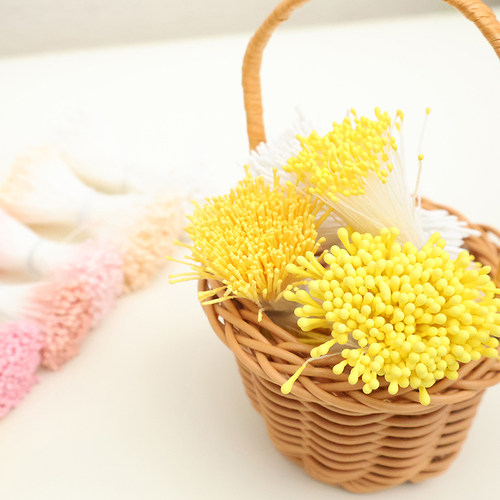 微钩手工diy染色小头1mm花蕊材料