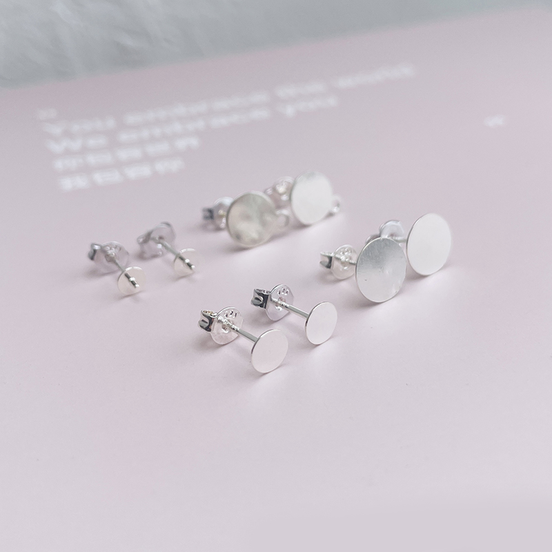 S925银耳钉微钩耳钉耳饰防过敏