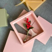 防氧化PE膜首饰盒悬浮展示盒便携透明收纳盒耳饰耳环耳钉项链薄膜