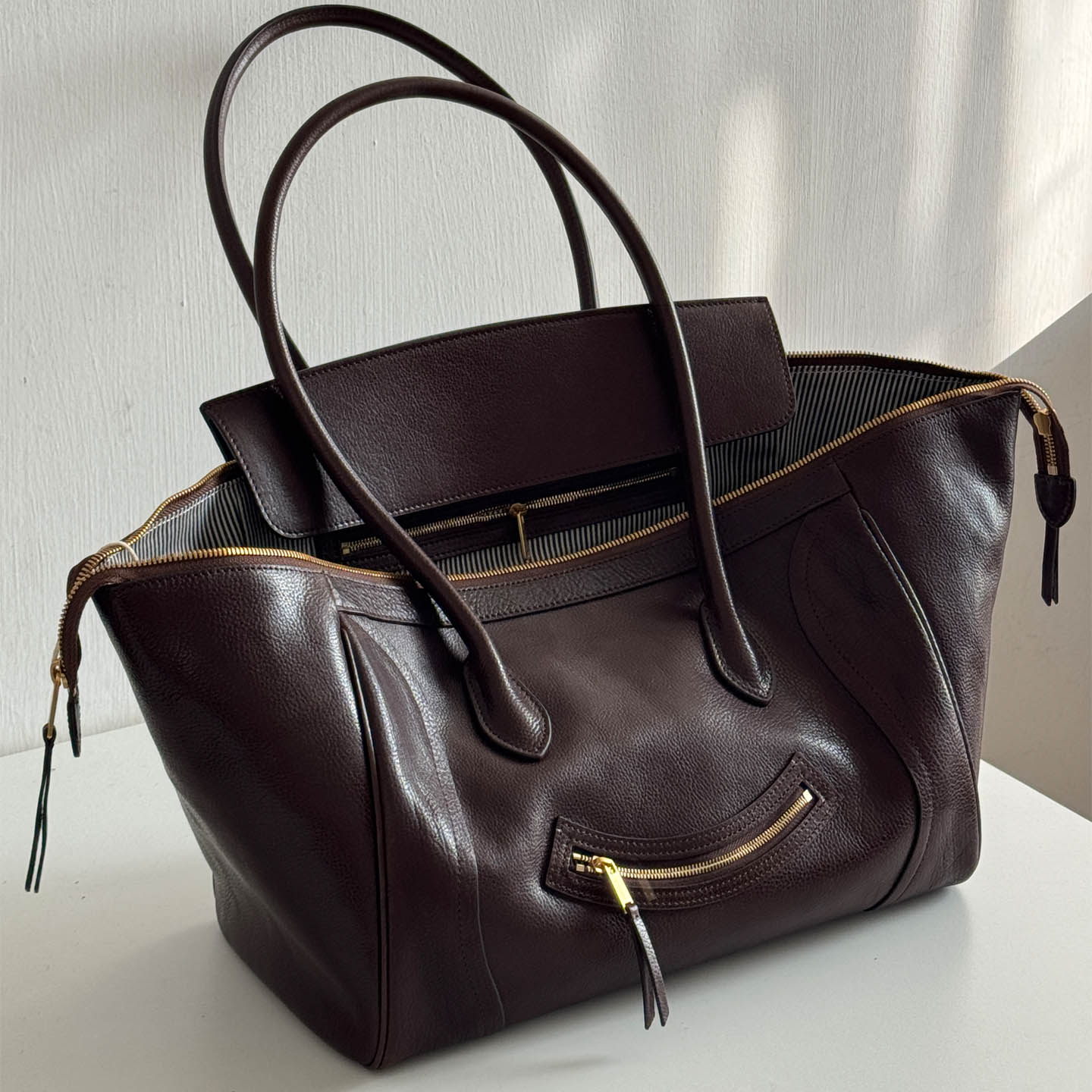 复古百搭真皮女包头层植鞣牛皮