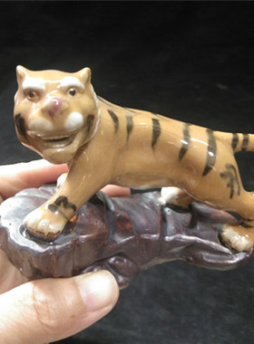 镇宅石湾公仔小老虎工艺品特价