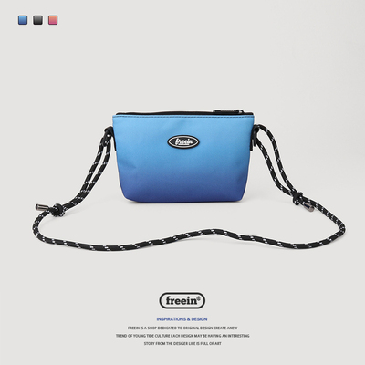 原创设计渐变印花斜挎包小手机包