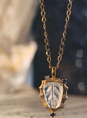 女叶子吊坠项链秋季款