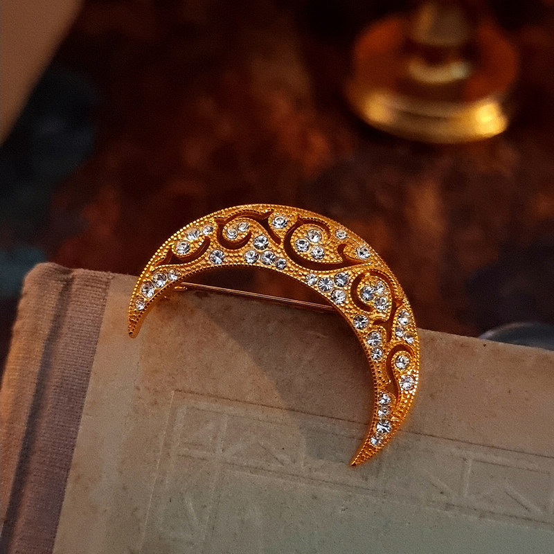 月亮埃及小众设计感胸针