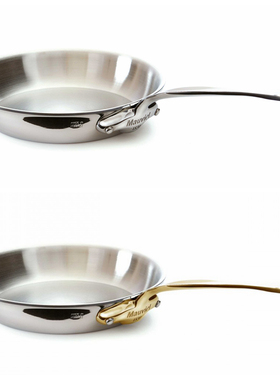 法国产 Mauviel M Cook 五层不锈钢无涂层平底煎锅