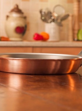 现货 比利时产 FALK CULINAIR 特厚紫铜锅平底煎锅牛排煎锅