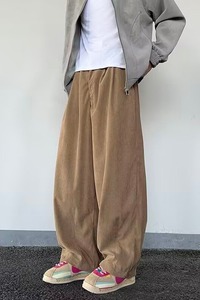 夏季新款纯亚麻休闲裤男宽松直筒阔腿裤垂感长裤男高级K8071P48图片