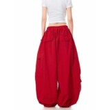 速干工装裤女夏季宽松胖mm防晒慵懒风冰丝运动阔腿裤子K8123P55，女装休闲裤，星座1013-2