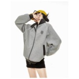 原宿流行气质新款ins慵懒潮流撞色拼接卫衣文艺简约时尚百搭日系，女装卫衣/绒衫，星座1013-2