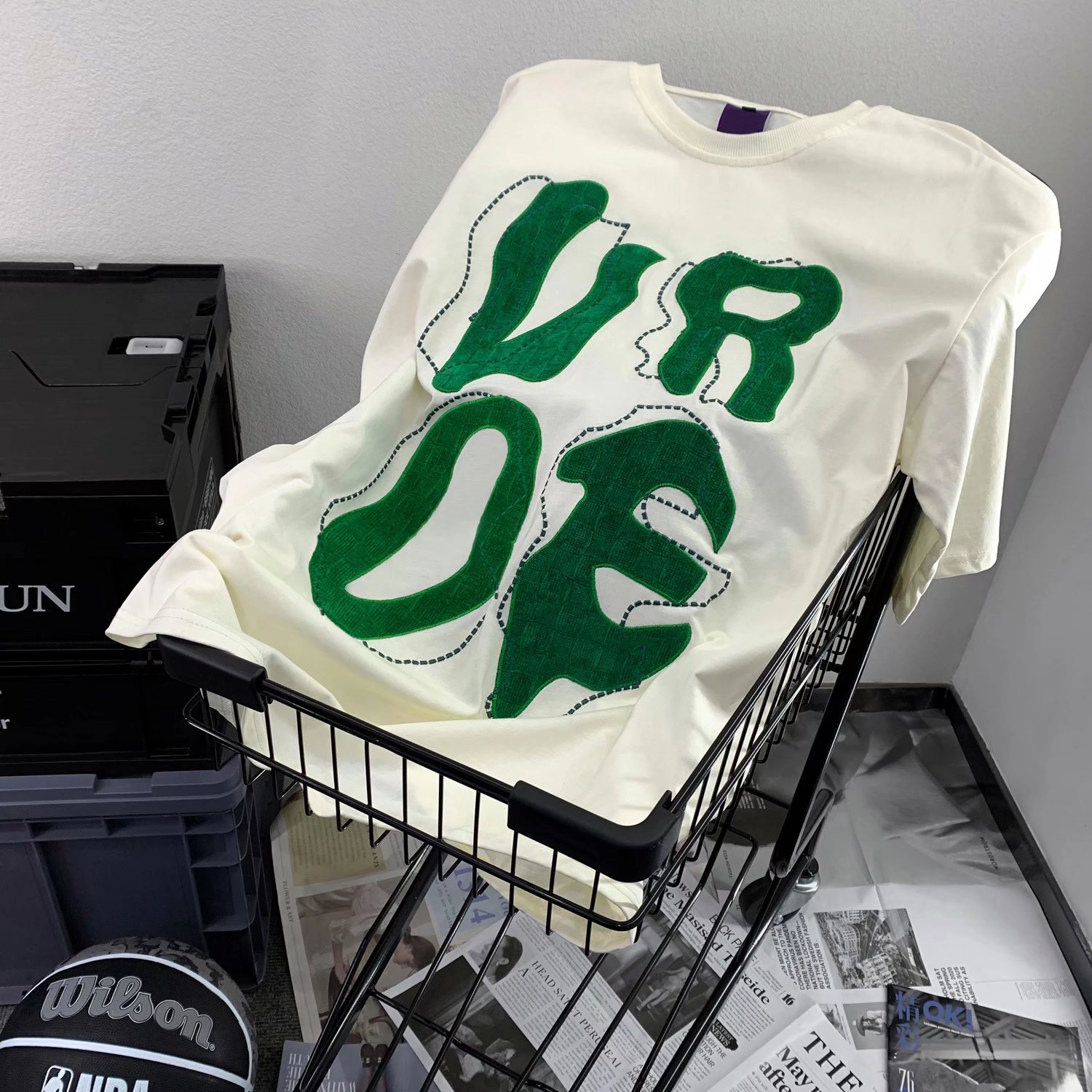 春夏港风男士青少年个性刺绣短袖T恤休闲宽松圆领打底衫 T831P30图片