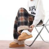 格子裤男女秋冬季高腰宽松慵懒直筒休闲加绒阔腿裤子K8083绒P55,男装休闲裤,星座1013-2, 格子裤男女秋冬季高腰宽松慵懒直筒休闲加绒阔腿裤子K8083绒P55,男装休闲裤,星座1013-2,