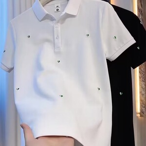 夏季新品短袖男女同款刺绣休闲宽松时尚百搭时尚T恤半袖潮T346P35图片