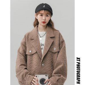 法式小香风外套女春秋款冷淡系高级感上衣复古休闲小西装F369P78
