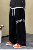 裤子男秋冬季美式重磅宽松直筒阔腿裤ins潮高街复古休闲K914P38，男装休闲裤，星座1013-2