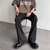 西裤男垂坠感高级感冰丝裤男直筒休闲长裤夏季修身弯刀裤XK335P40，男装西裤，星座1013-2