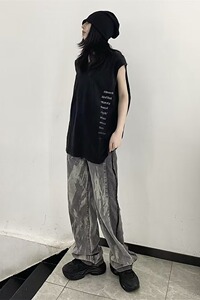 套头气质夏季汗背心圆领潮青春流行背心慵懒潮流百搭标准 B02P28图片