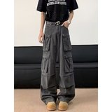 日系百搭时尚简约流行款文艺原宿ins气质潮流慵懒牛仔裤NK123P68，男装牛仔裤，星座1013-2