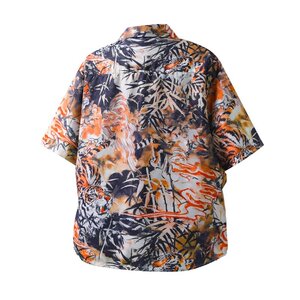 夏季款设计感潮牌休闲度假夏威夷宽松版短袖衬衫上衣男装C246P30图片
