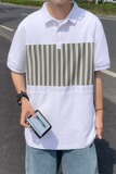 短袖男文艺青春流行潮流宽松型气质慵懒潮夏季POLO衫原宿T396P35，男装Polo衫，星座1013-2